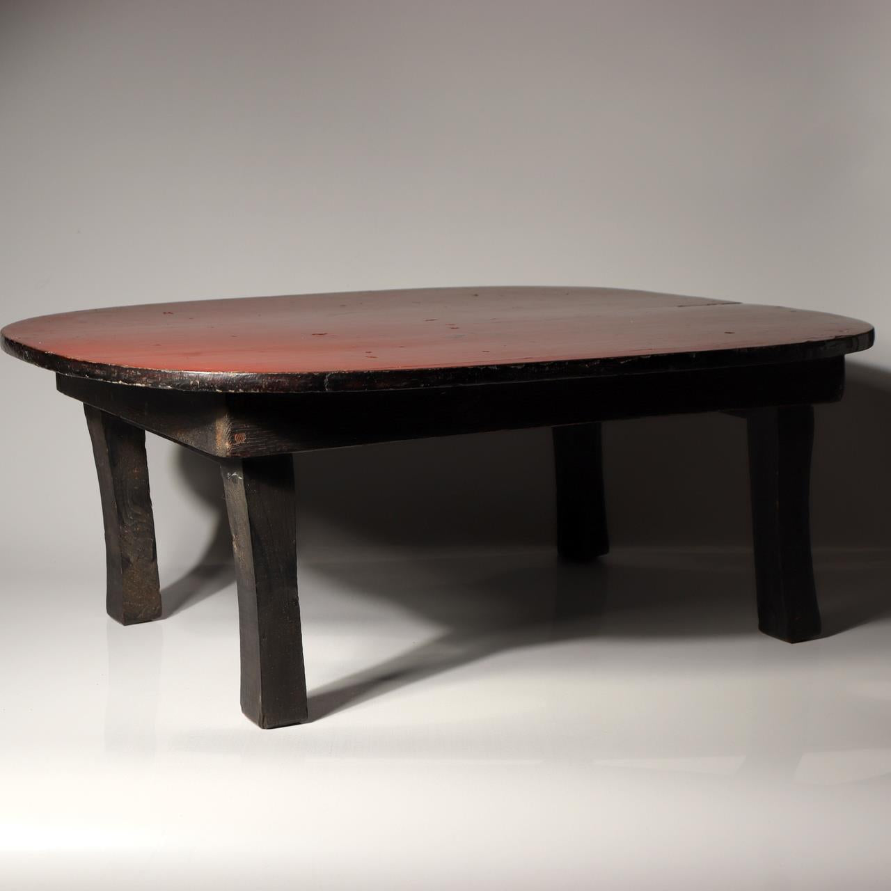 Japanese Vintage Folding Low Table Chabudai Red Lacquer Showa Retro WO5193
