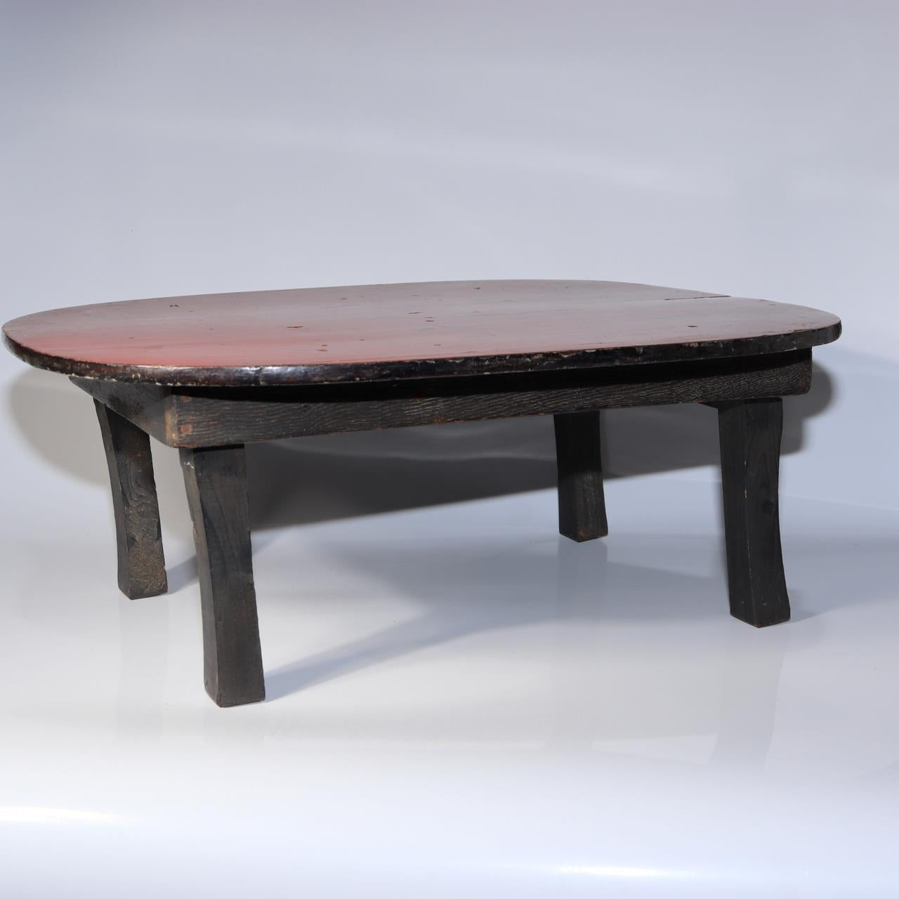 Japanese Vintage Folding Low Table Chabudai Red Lacquer Showa Retro WO5197