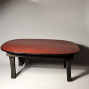 Japanese Vintage Folding Low Table Chabudai Red Lacquer Showa Retro WO5199