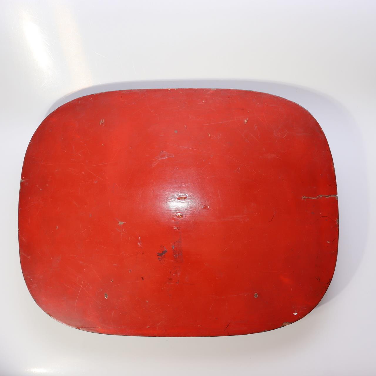 Japanese Vintage Folding Low Table Chabudai Red Lacquer Showa Retro