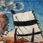 Japanese Antique Nobori Banner Samurai Warrior Musha-e Cotton 432cm Boro BRKW1588