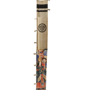 Japanese Antique Nobori Banner Empress Jingu Samurai Horse Cotton 360cm Boro3