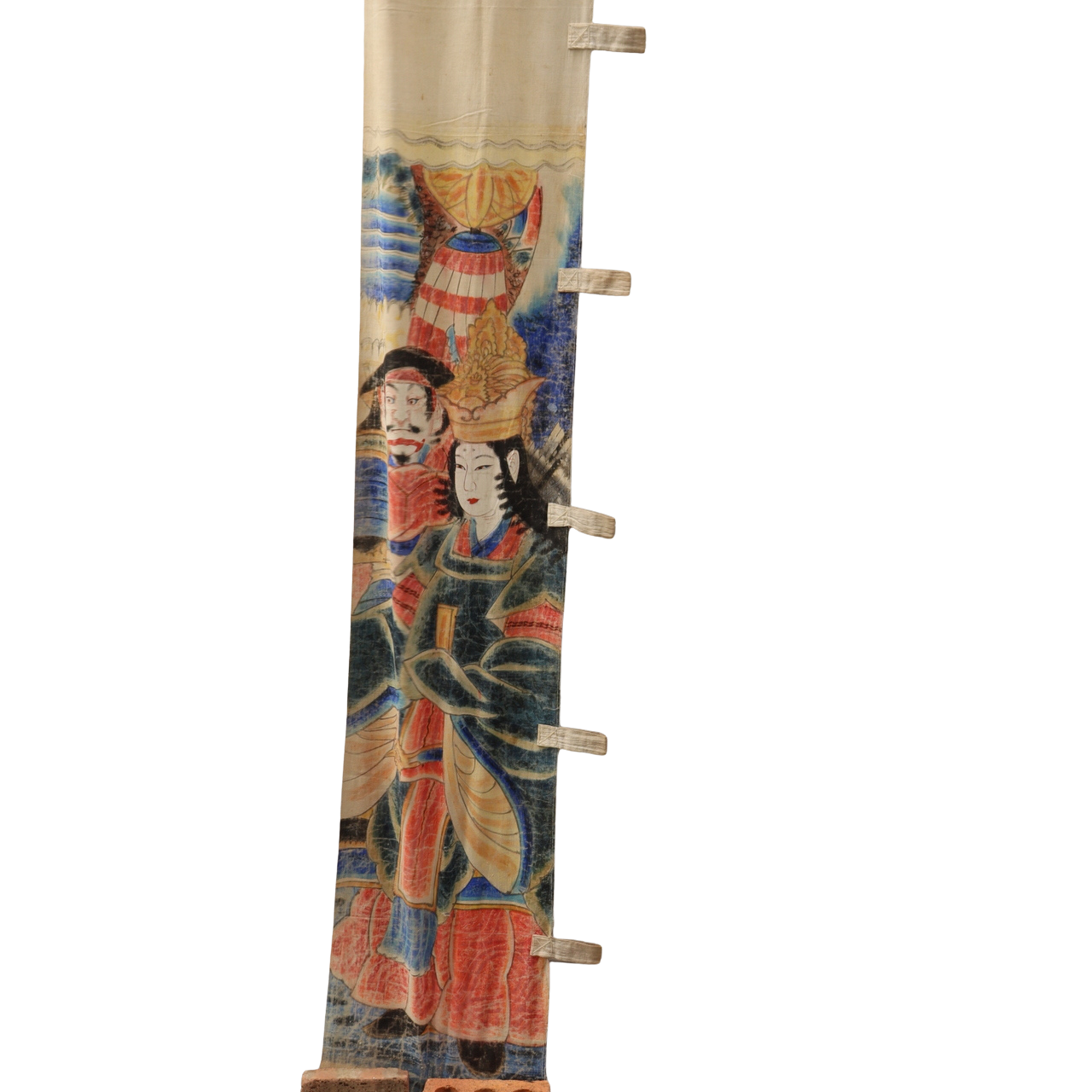 Japanese Antique Nobori Banner Empress Jingu Samurai Horse Cotton 360cm Boro0