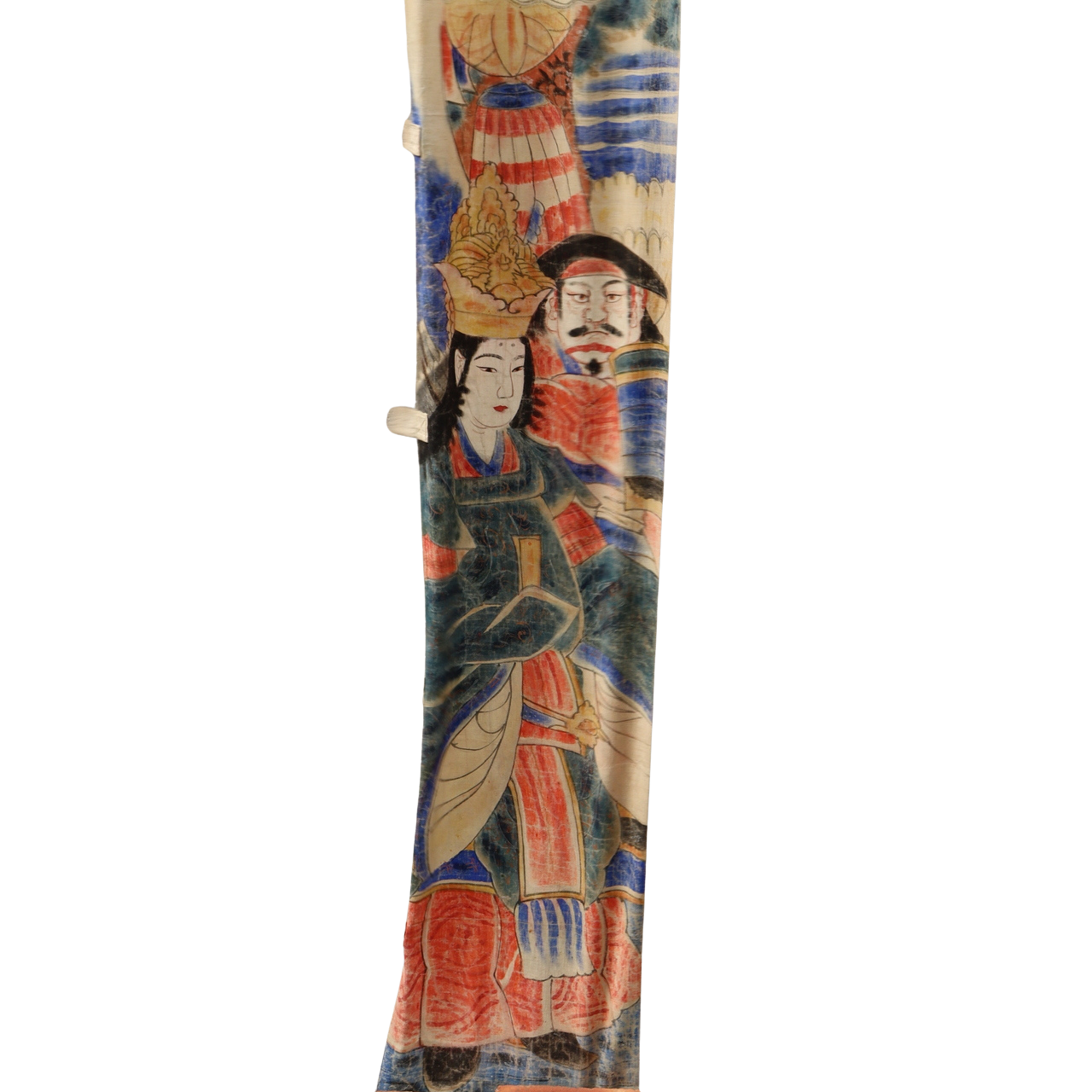 Japanese Antique Nobori Banner Empress Jingu Samurai Horse Cotton 360cm Boro8