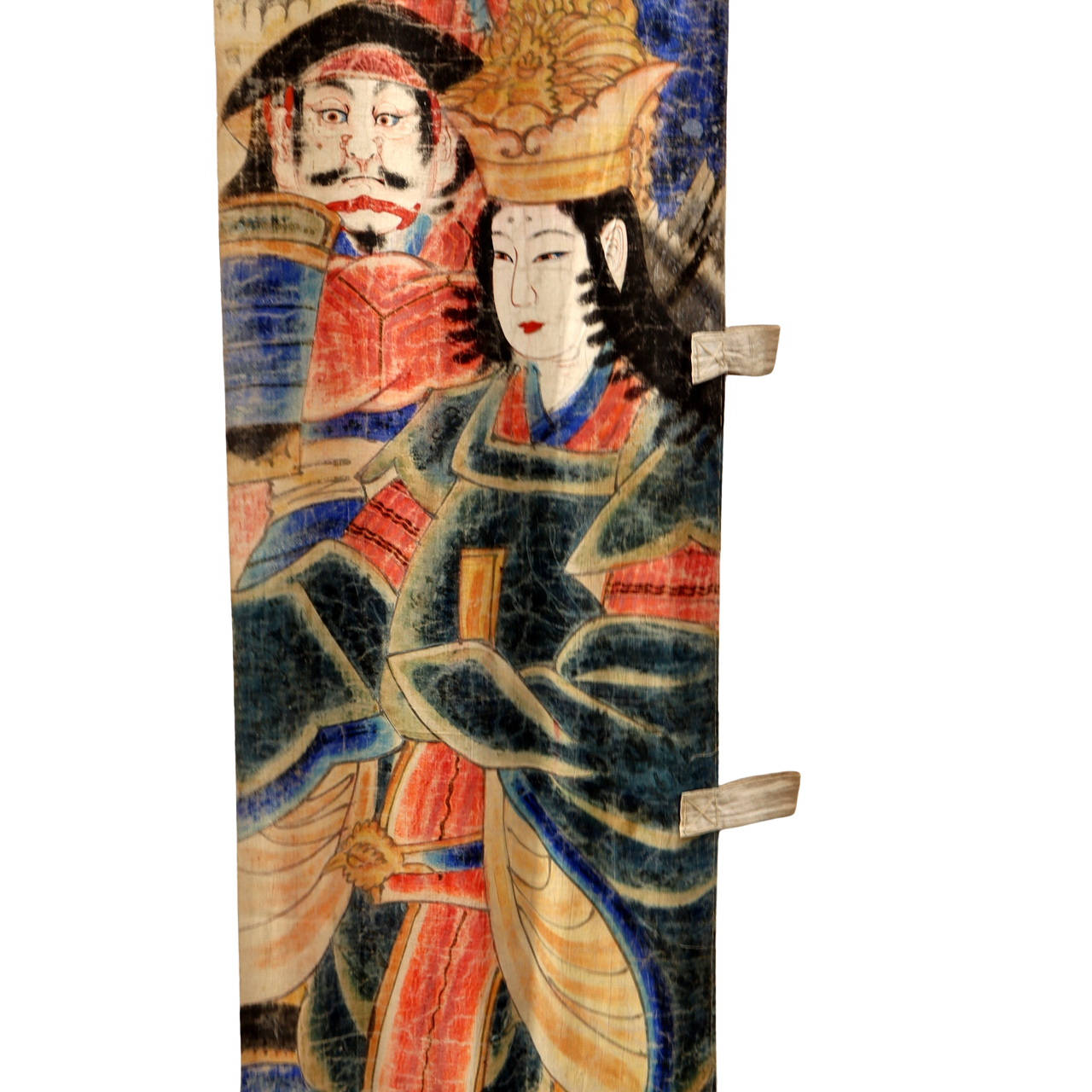 Japanese Antique Nobori Banner Empress Jingu Samurai Horse Cotton 360cm Boro1