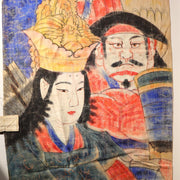 Japanese Antique Nobori Banner Empress Jingu Samurai Horse Cotton 360cm Boro7