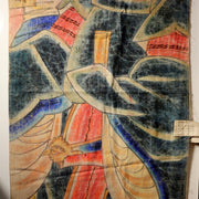 Japanese Antique Nobori Banner Empress Jingu Samurai Horse Cotton 360cm Boro12