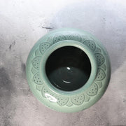 Korean Goryeo Celadon Vase Jar Koam Nam Jung-sik Signed Chrysanthemum Box 19887