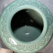 Korean Goryeo Celadon Vase Jar Koam Nam Jung-sik Signed Chrysanthemum Box 19889