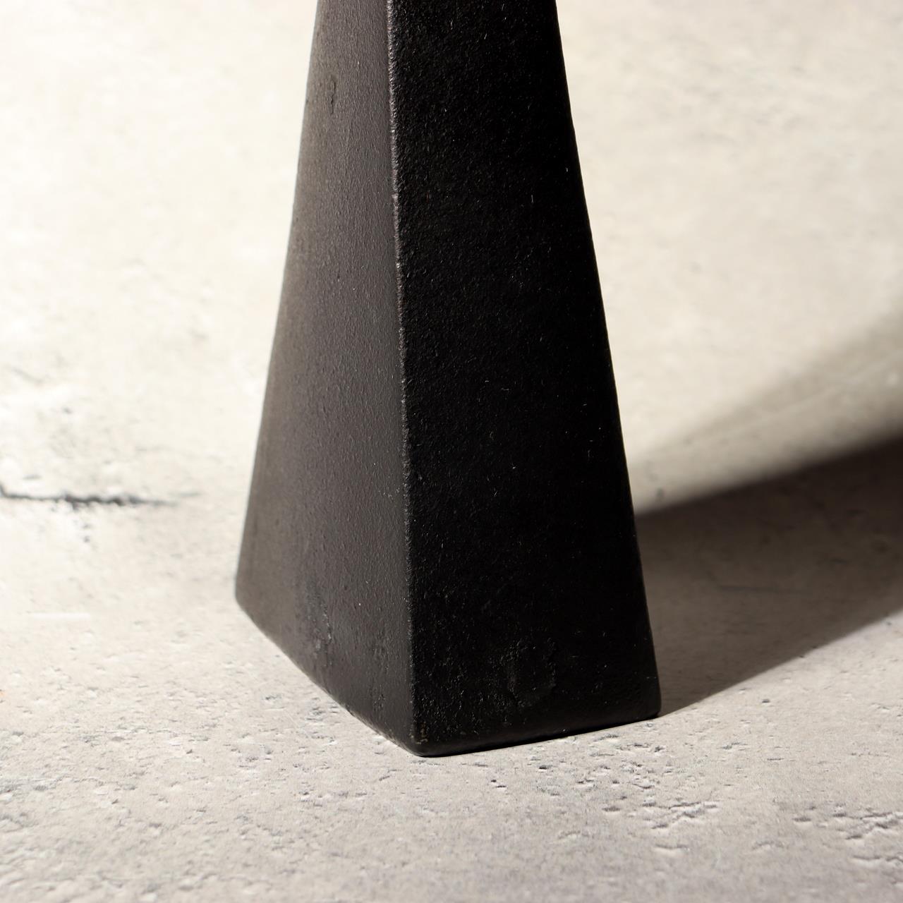 Japanese Nanbu Tekki Cast Iron Flower Vase Modern Twist Minimalist Ikebana BV71810