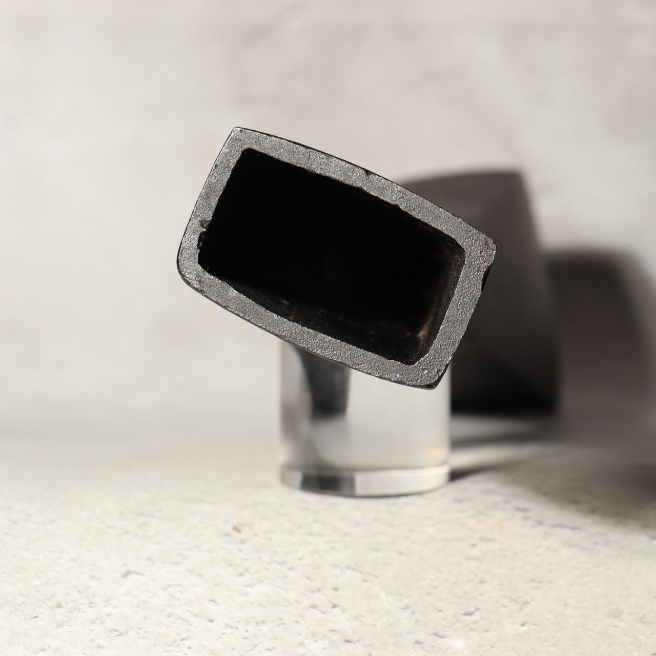 Japanese Nanbu Tekki Cast Iron Flower Vase Modern Twist Minimalist Ikebana BV7184