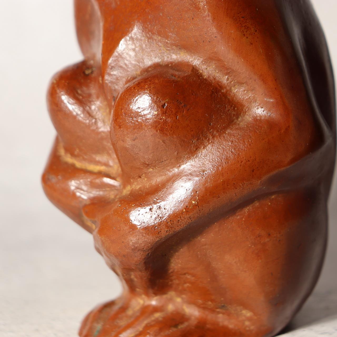 Japanese Bronze Statue Monkey Okimono Zodiac Signed Marutani Tando Art BOSa099