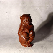 Japanese Bronze Statue Monkey Okimono Zodiac Signed Marutani Tando Art BOSa098