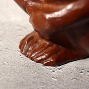 Japanese Bronze Statue Monkey Okimono Zodiac Signed Marutani Tando Art BOSa0911