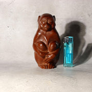 Japanese Bronze Statue Monkey Okimono Zodiac Signed Marutani Tando Art BOSa096