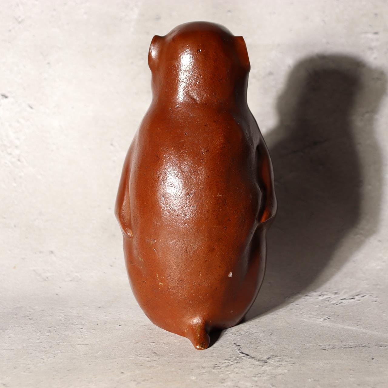 Japanese Bronze Statue Monkey Okimono Zodiac Signed Marutani Tando Art BOSa093