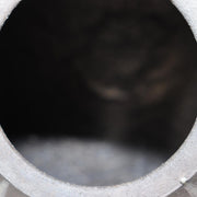 Japanese Otani Ware Flower Vase Ibushi Smoked Pottery Yano Kanichi Modern 28cm9