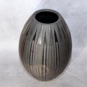Japanese Otani Ware Flower Vase Ibushi Smoked Pottery Yano Kanichi Modern 28cm10