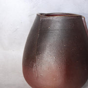 Japanese Bizen Ware Flower Vase Tripod Ikebana Matsui Tomoyuki Important Artist13