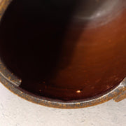 Japanese Bizen Ware Flower Vase Tripod Ikebana Matsui Tomoyuki Important Artist12