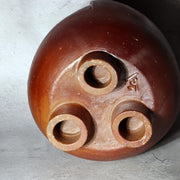 Japanese Bizen Ware Flower Vase Tripod Ikebana Matsui Tomoyuki Important Artist7