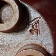 Japanese Bizen Ware Flower Vase Tripod Ikebana Matsui Tomoyuki Important Artist15