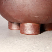 Japanese Bizen Ware Flower Vase Tripod Ikebana Matsui Tomoyuki Important Artist11