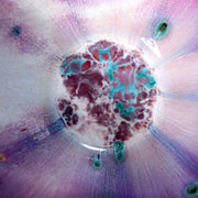 Japanese Tea Bowl Chawan Matcha Peacock Tenmoku Glaze Matsuyama Gaei Signed Box16