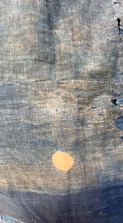 Authentic Japanese Antique BORO Indigo Patchwork Textile Moon Motifs Folk Cloth23