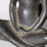 Japanese Cast Iron Kappa Figurine - Zen Meditation Zazen Pose 920g BOSa2611
