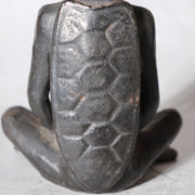 Japanese Cast Iron Kappa Figurine - Zen Meditation Zazen Pose 920g BOSa268