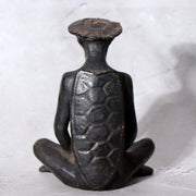 Japanese Cast Iron Kappa Figurine - Zen Meditation Zazen Pose 920g BOSa264