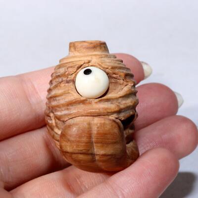 Wooden Yokai Netsuke monster The Chochin Obake Lantern Ghost Japan NW262