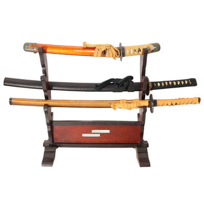 Japanese Vintage Wood Katana Sword Stand Rack 5-Tier Display Katanakake SWR3602