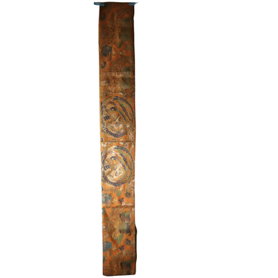 Antique Japanese Buddhist Kinran Brocade Temple Banner Dynamic Dragon Motif2