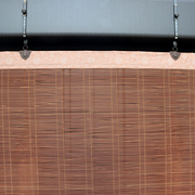 Vintage Japanese Bamboo Sudare Blinds Set of 2 Fabric Border Tassels VG4268