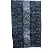 Antique Japanese Indigo Katazome Cotton Fabric Crane Turtle Chrysanthemum0