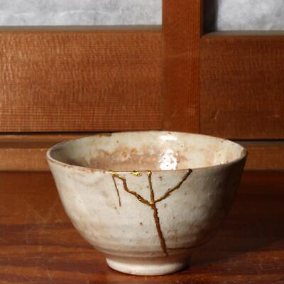 Japanese Kintugi Kohiki pottery Tea Bowl Fumi Kitamura Korea Josen Buncheong