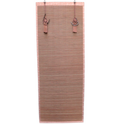 Vintage Japanese Bamboo Sudare Blinds Set of 2 Fabric Border Tassels VG42613