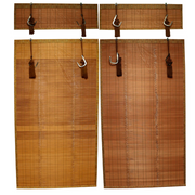 Japanese Bamboo Misu Sudare Blinds Set of 4 Engraved Hooks Box0