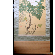 ​Vintage Japanese Hanging Scroll Kakejiku Peony Butterfly ASO46016