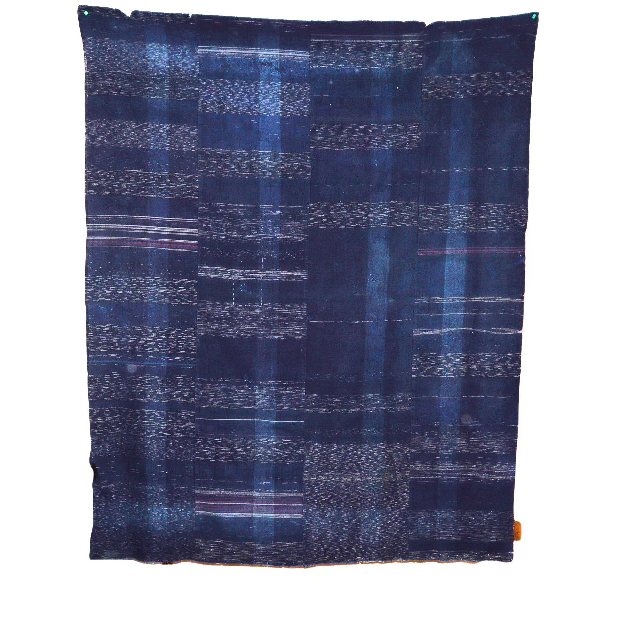 Antique Japanese Boro Textile Indigo Cotton Thick Fabric Patchwork 168cm BRKW162