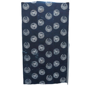 Meiji Period Japanese Indigo Katazome Cotton Fabric Crane Turtle BRKW1782
