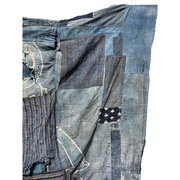 Authentic Antique Japanese Boro Textile - Indigo Patched Sashiko Cotton13