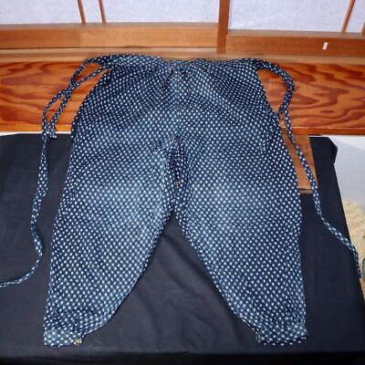 Japanese Cotton Cloth Kasuri STRUCTURE Pants Matahiki Trouser Boro Kimono