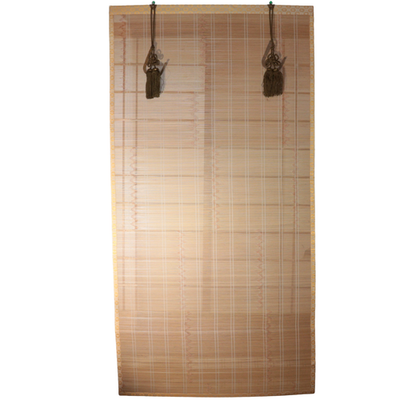 Japanese Vintage Woven Bamboo Ozashiki Sudare Misu Blinds Set of 2 VG42322