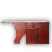 Japanese Wood Sewing Box Hari-bako Folding Worktop Ko-tansu 34cm0