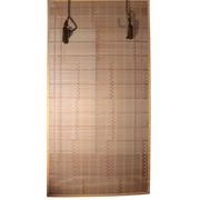 Japanese Vintage Woven Bamboo Ozashiki Sudare Misu Blinds Set of 2 VG42323