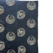 Meiji Period Japanese Indigo Katazome Cotton Fabric Crane Turtle BRKW17813