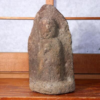 Japanese Antique Stone Buddha Jizo Bosatsu Seki butsu Garden Ornament SDB118